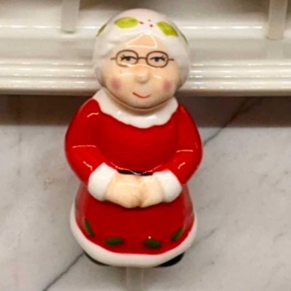 Charming Holiday Mrs. Claus Ornament - Red and White